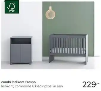 Baby & Tiener Combi ledikant fresno ledikant, commode + kledingkast in één aanbieding