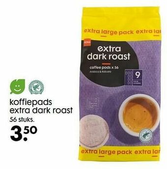 HEMA Koffiepads extra dark roast aanbieding