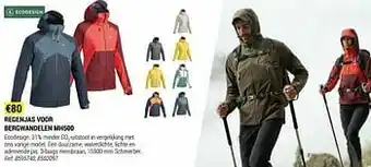 Decathlon Regenjas voor bergwandelen mh500 aanbieding