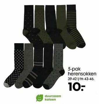 HEMA 5-pak herensokken aanbieding