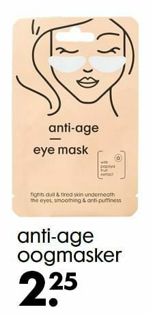 Anti-age oogmasker