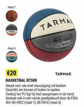 Decathlon Basketbal bt500 aanbieding