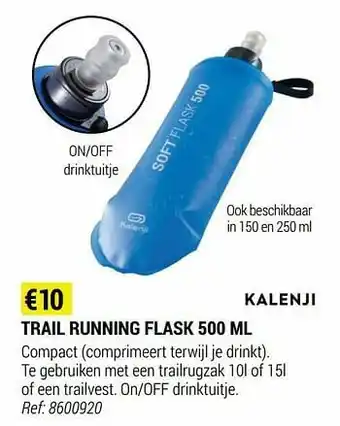 Decathlon Trail running flask aanbieding