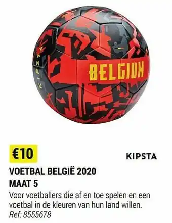 Decathlon Voetbal belgië 2020 maat 5 aanbieding