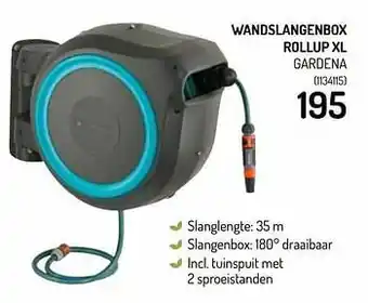 Oh Green Wandslangenbox rollup xl gardena aanbieding