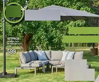 Oh Green Parasol fuga en parasolvoet fuga aanbieding