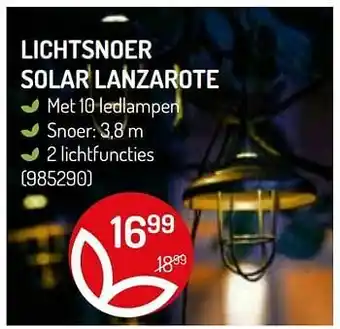 Lichtsnoer solar lanzarote
