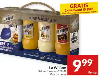 Intermarché La William Set Van 3 Sauzen 280ml aanbieding