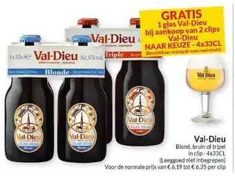 Intermarché Val-Dieu Blond, Bruin of Tripel aanbieding