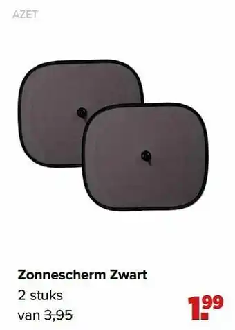 Zonnescherm zwart
