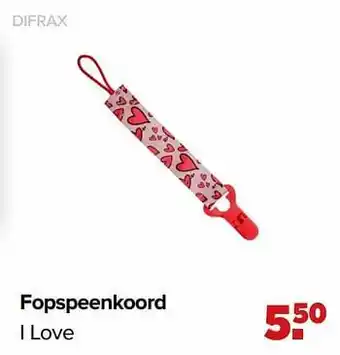 Baby-Dump Fopspeenkoord i love aanbieding
