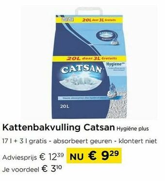 Molecule Kattenbakvulling catsan hygiëne plus aanbieding