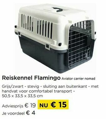 Reiskennel flamingo aviator carrier nomad