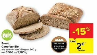 Carrefour Market Brood carrefour bio aanbieding