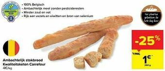 Carrefour Market Ambachtelijk stokbrood kwaliteitsketen carrefour aanbieding