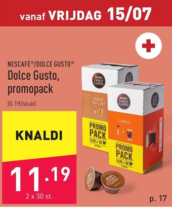 ALDI Nescafe/Dolce Gusto promopack aanbieding