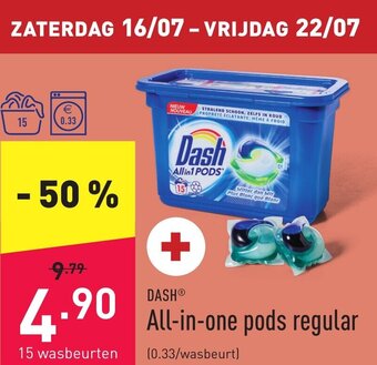 ALDI Dash All-in-one pods regular aanbieding