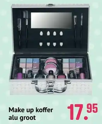 Make up koffer alu groot