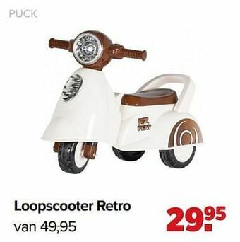 Baby-Dump Loopscooter retro aanbieding