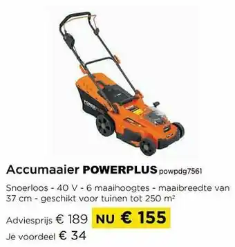 Molecule Accumaaier powerplus powpdg7561 aanbieding