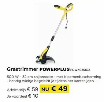 Molecule Grastrimmer powerplus powxg30033 aanbieding