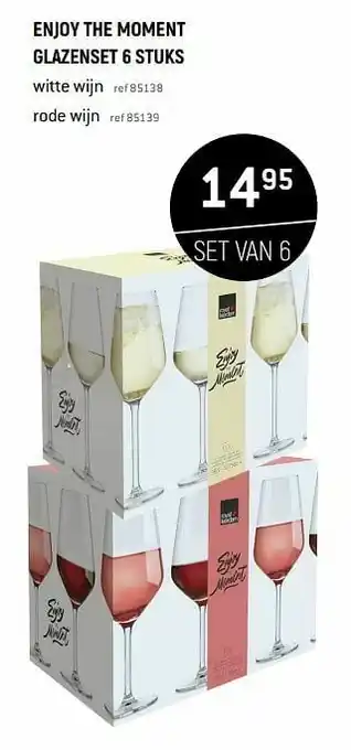 Enjoy the moment glazenset 6 stuks witte wijn