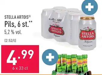 ALDI Stella Artois Pils, 6 st. aanbieding