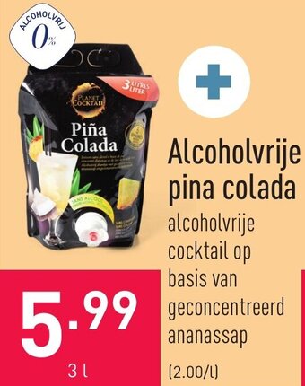 ALDI Alcoholvrije pina colada aanbieding