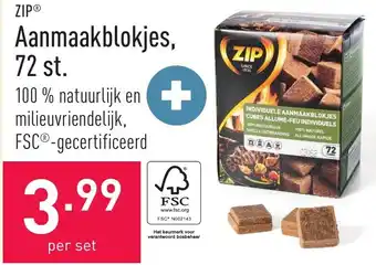 Zip Aanmaakblokjes, 72 st.