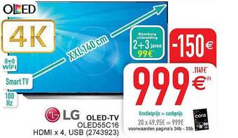 Cora LG Oled-tv aanbieding