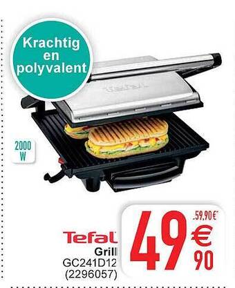 Cora Tefal Grill aanbieding
