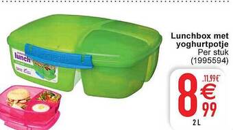 Cora Lunchbox Met Yoghurtpotje aanbieding