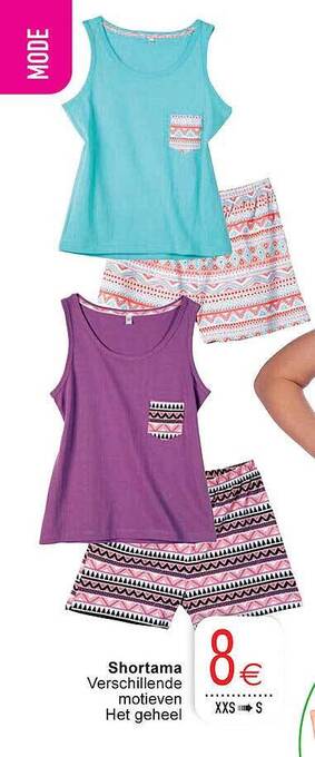 Cora Shortama aanbieding