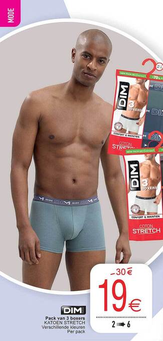 Cora DIM Pack Van 3 Boxers aanbieding