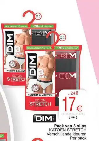 Cora DIM Pack Van 3 Slips aanbieding
