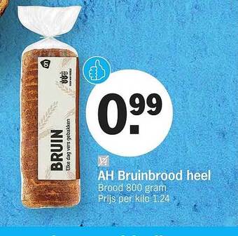 Albert Heijn AH Bruinbrood Heel aanbieding