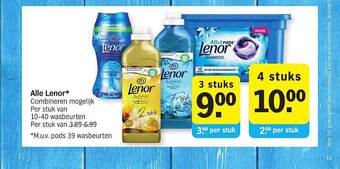 Albert Heijn Alle Lenor aanbieding