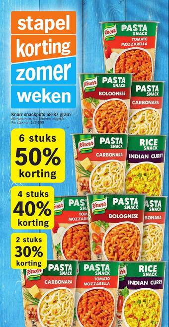 Albert Heijn Knorr Snackpots aanbieding