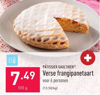 ALDI Patissier Gaulthier Verse frangipanetaart aanbieding