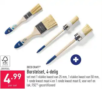 Deco Craft Borstelset, 4-delig