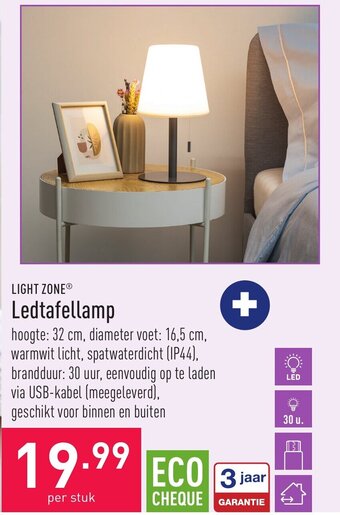 ALDI Light Zone Ledtafellamp aanbieding