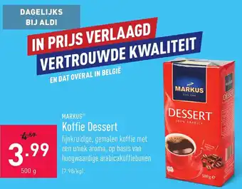 ALDI Markus Koffie Dessert aanbieding