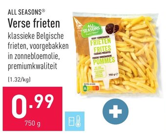 ALDI All seasons verse frieten 750g aanbieding
