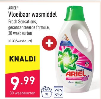 ALDI Ariel vloeibaar wasmiddel aanbieding