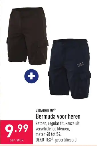 ALDI Straight up bermuda voor heren aanbieding