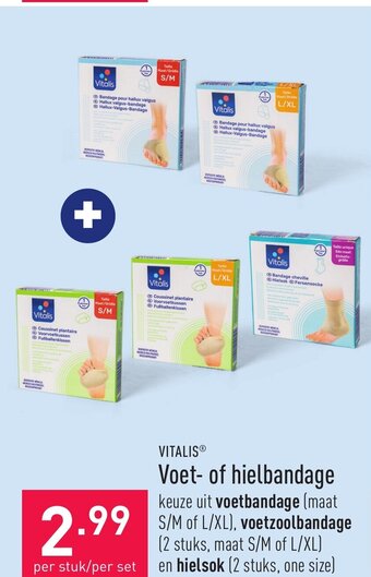 ALDI Vitalis voet- of hielbandage aanbieding