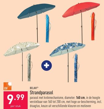 ALDI Belavi strandparasol aanbieding