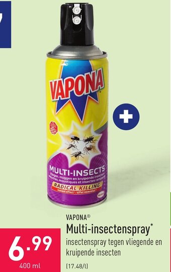 ALDI Vapona multi-insectenspray 400ml aanbieding