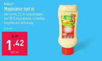 ALDI Regalo mayonaise met ei 500ml aanbieding