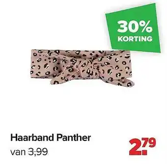 Baby-Dump Haarband Panther aanbieding